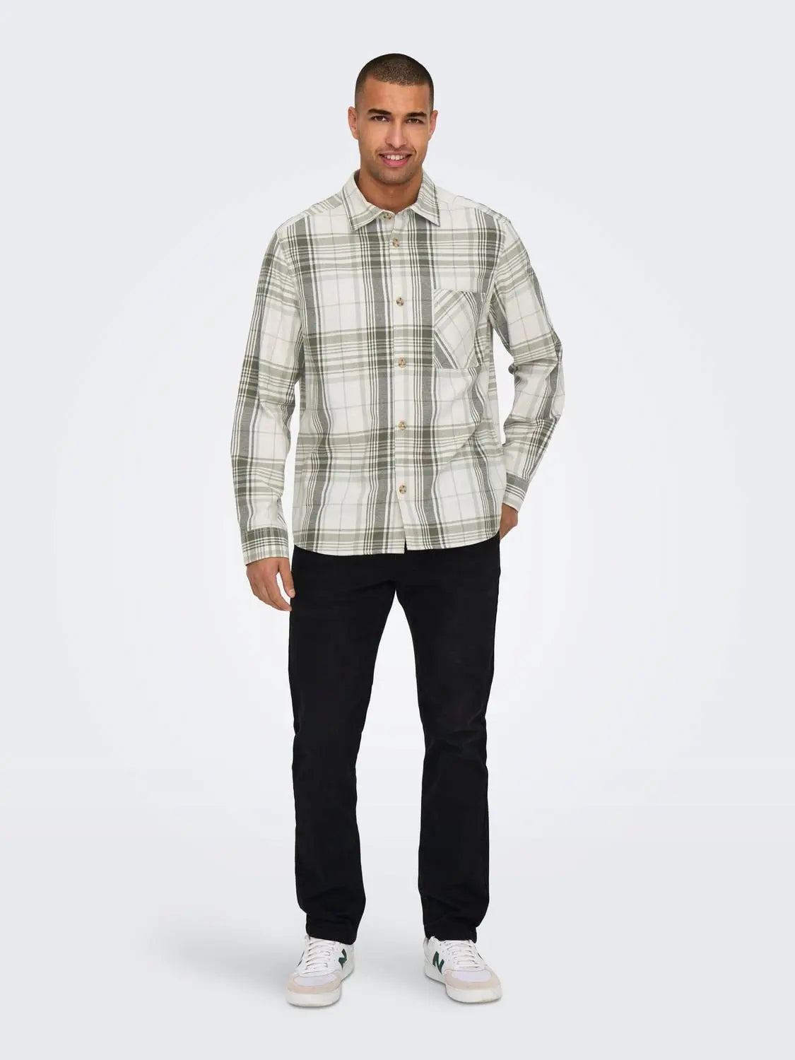 Mason Overshirt - Forest Fog Only & Sons