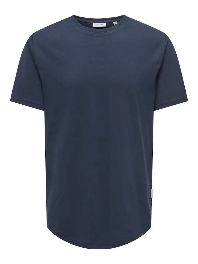 Matt T-Skjorte Lang - Dark Sapphire Only & Sons