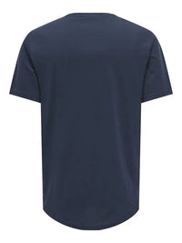 Matt T-Skjorte Lang - Dark Sapphire Only & Sons
