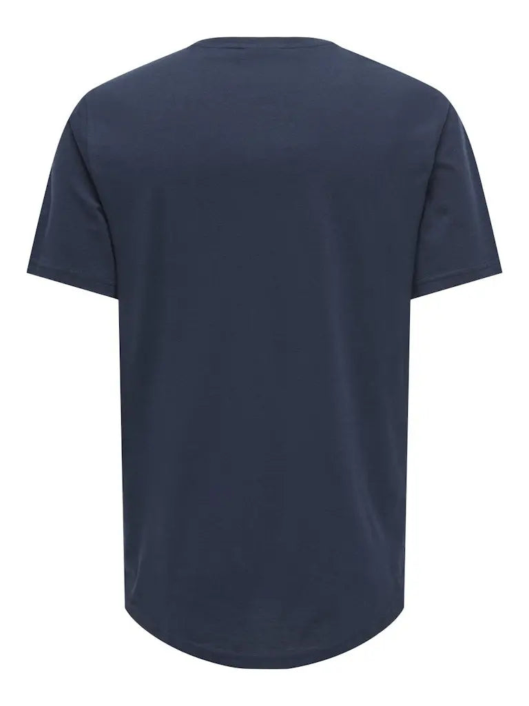 Matt T-Skjorte Lang - Dark Sapphire Only & Sons