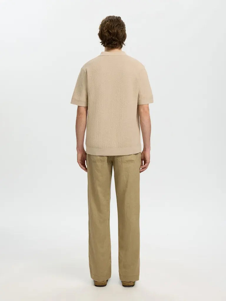 Mattis Structure Linpolo - Oatmeal Selected Homme