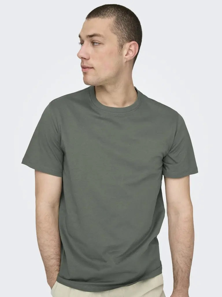 Max Regular T-Skjorte - Castor Grey Only & Sons