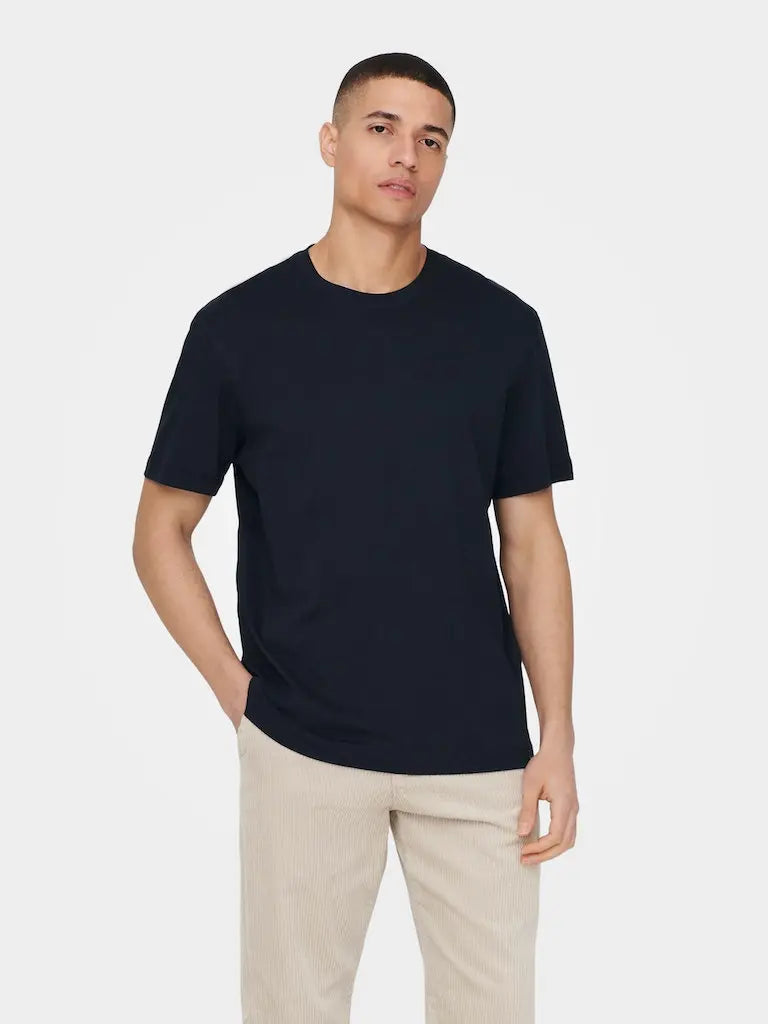 Max Regular T-Skjorte - Dark Navy Only & Sons