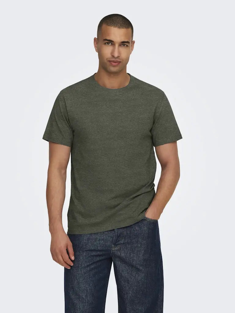 Max Regular T-Skjorte - Rosin Detail Melange Only & Sons