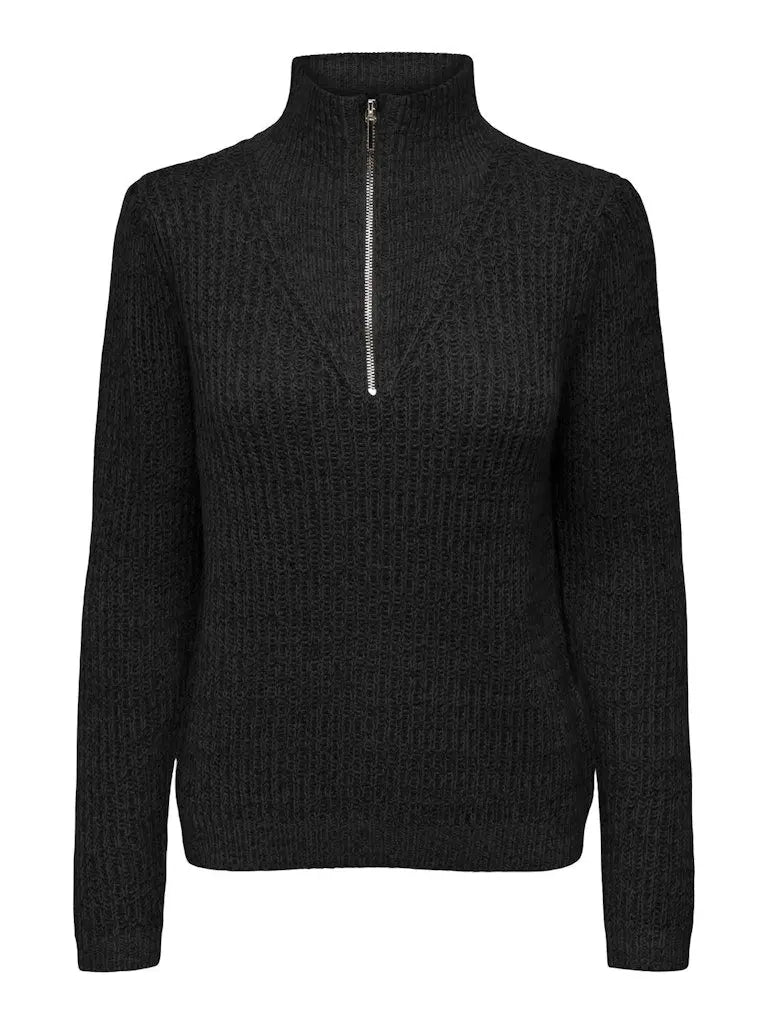 Megan Half Zip Genser - Black JDY