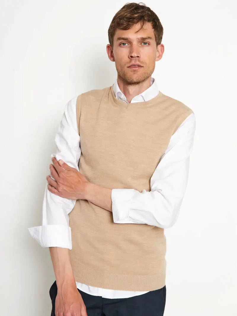 Merkur Strikket Vest - Sand Bruun & Stengade