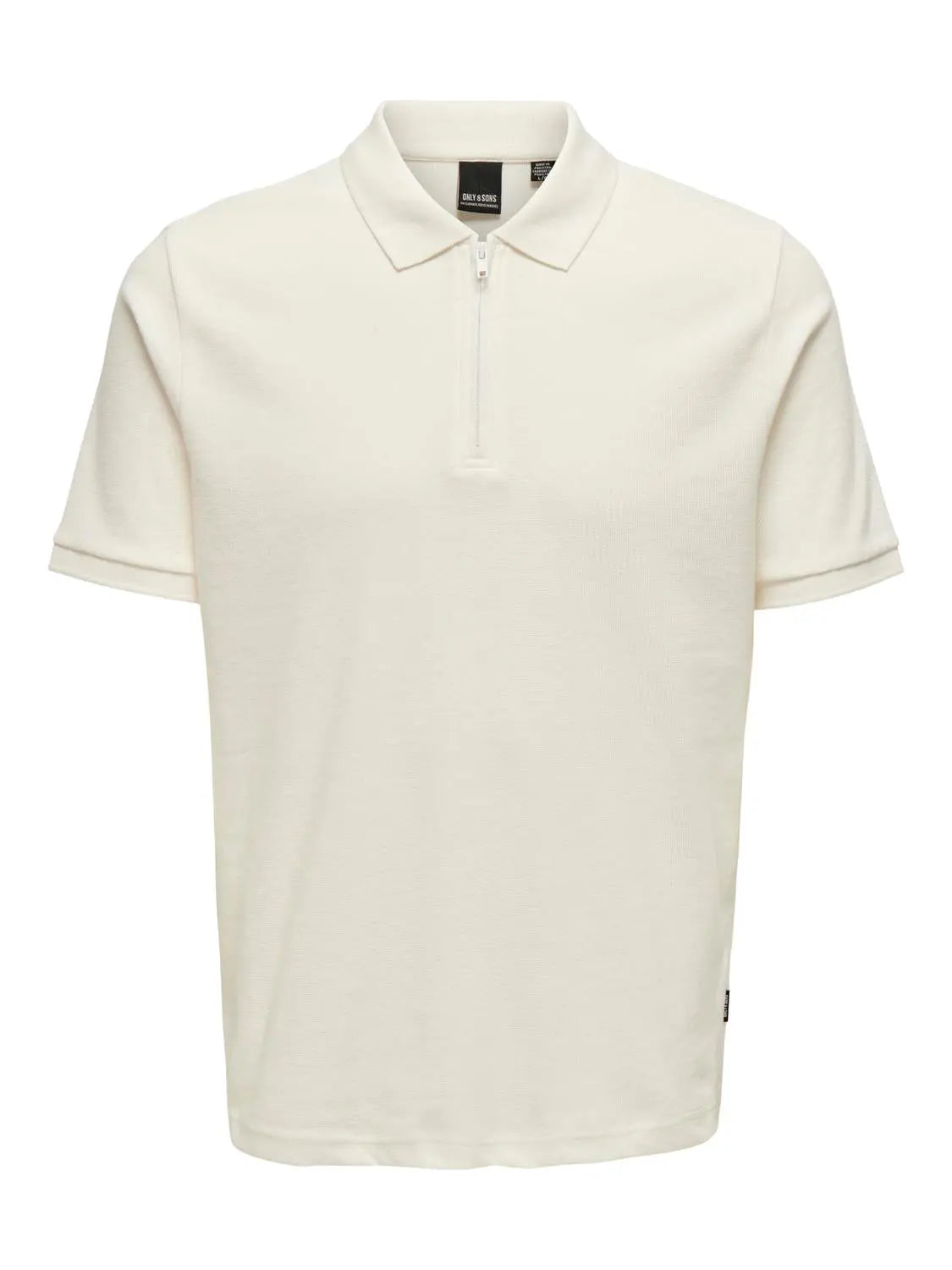 Mike Zip Polo - Cloud Dancer Only & Sons