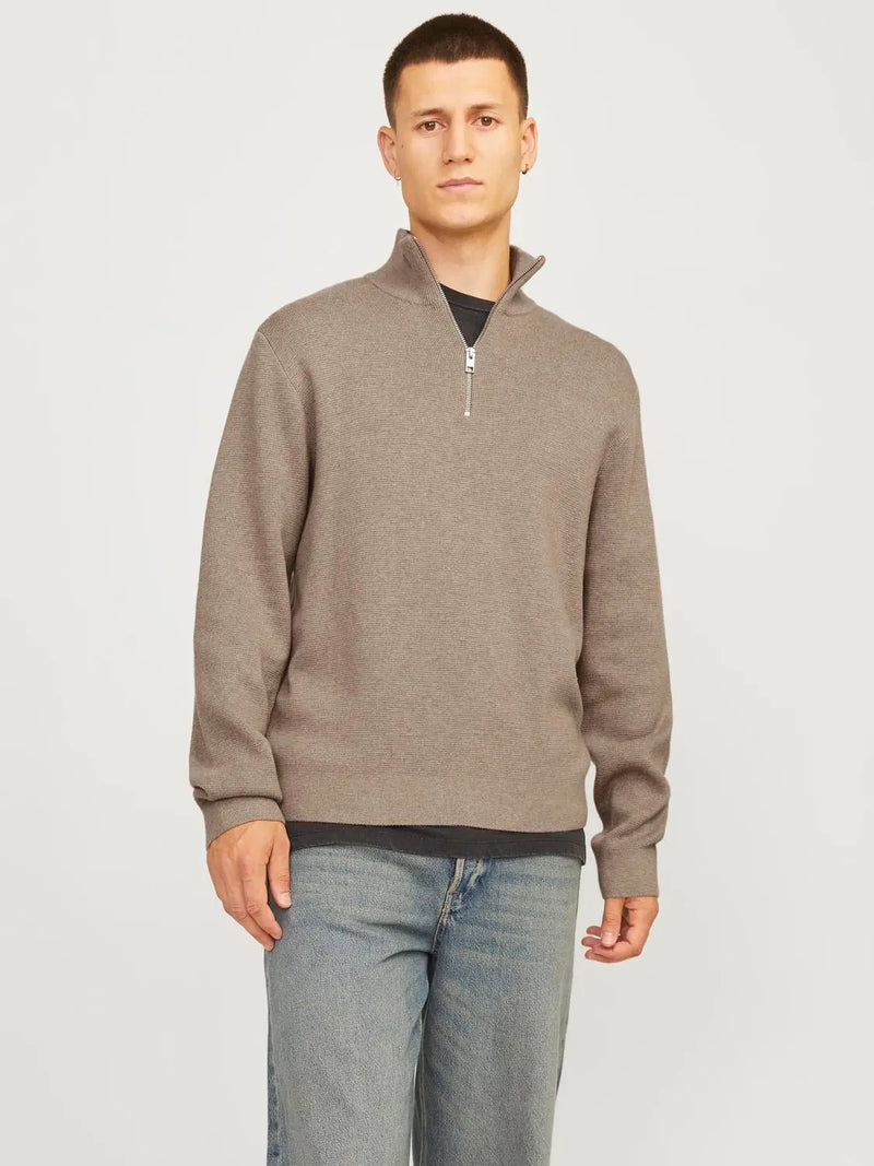 Milano Genser Half Zip - Greige Jack&Jones