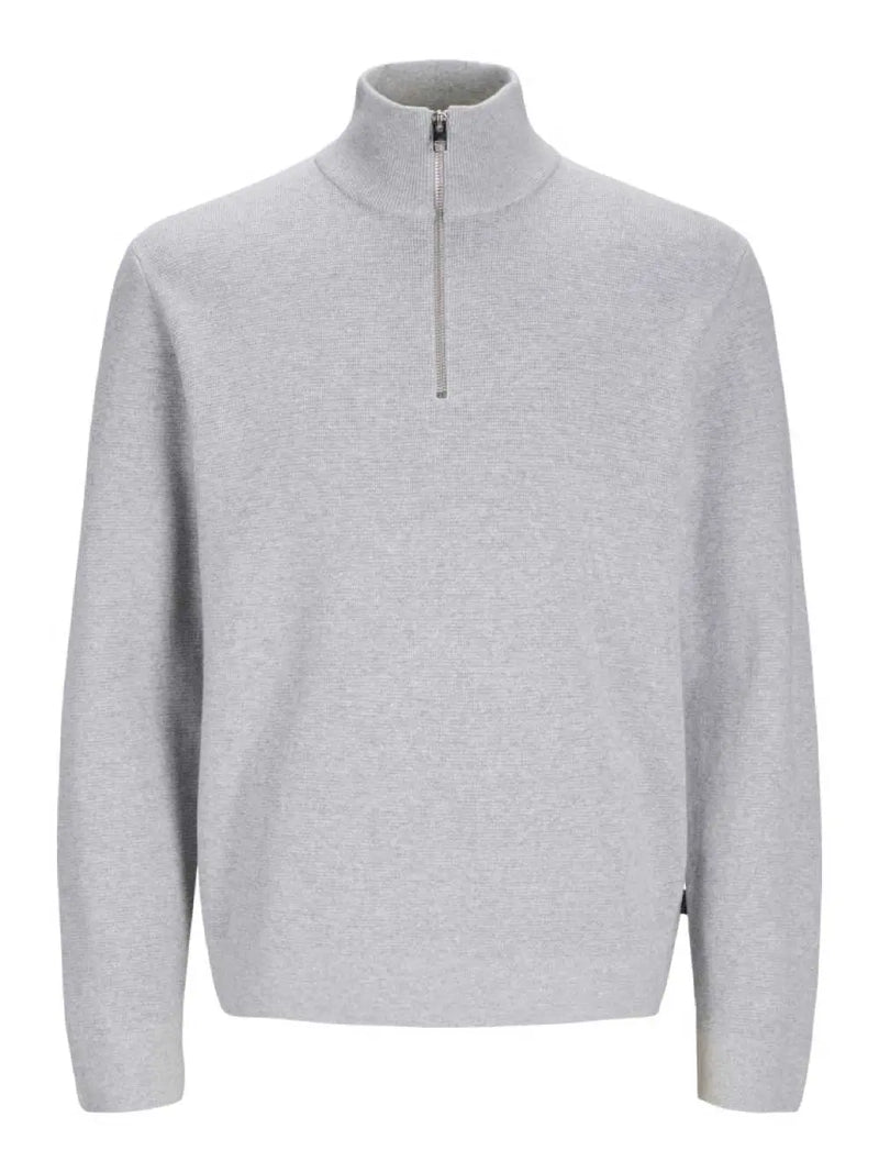 Milano Genser Half Zip - Light Grey Melange Jack&Jones