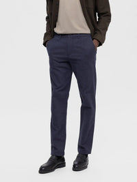 Miles Børstet Chinos  175 - Dark Sapphire Selected Homme