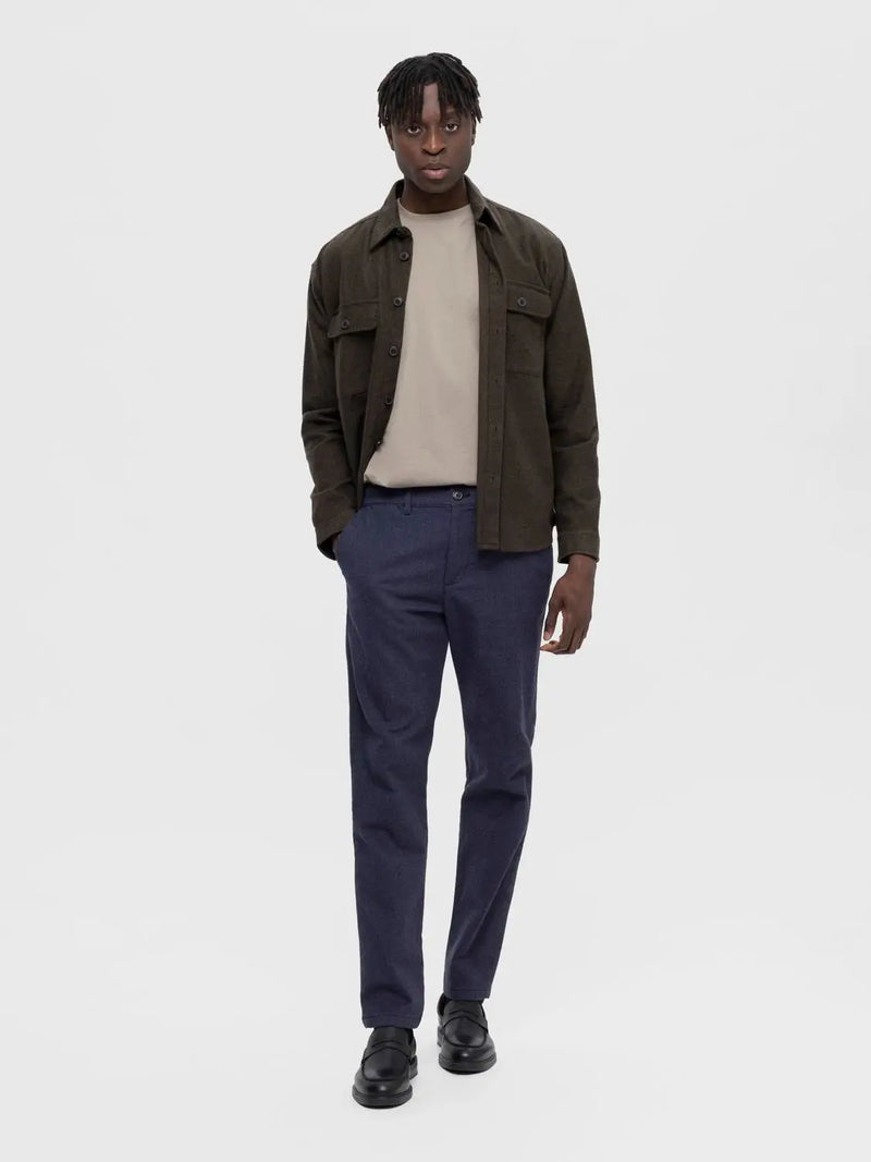 Miles Børstet Chinos  175 - Dark Sapphire Selected Homme