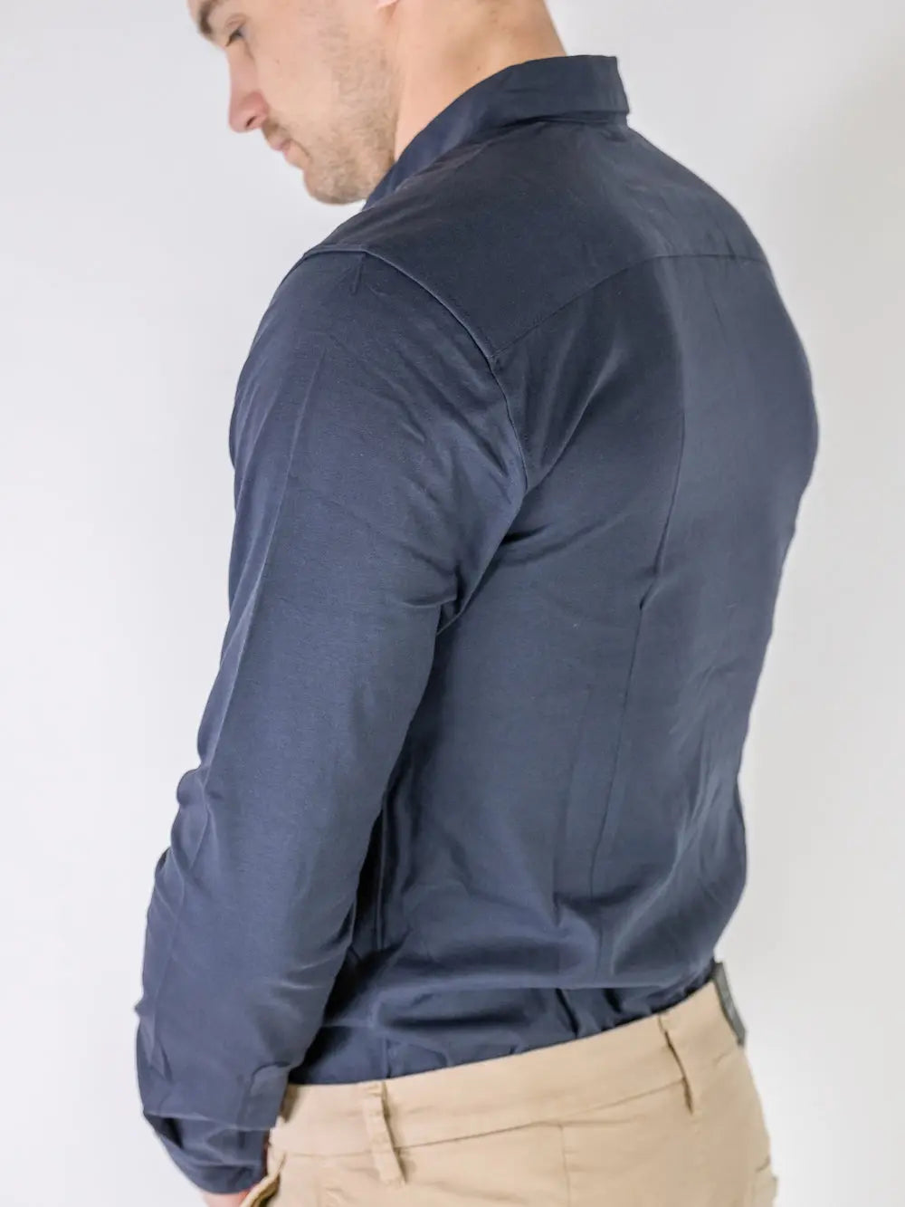 Miles Flex Shirt - Dark Navy Only & Sons