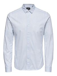 Miles Stripet Flex Shirt - Cashmere Blue Stripe Only & Sons