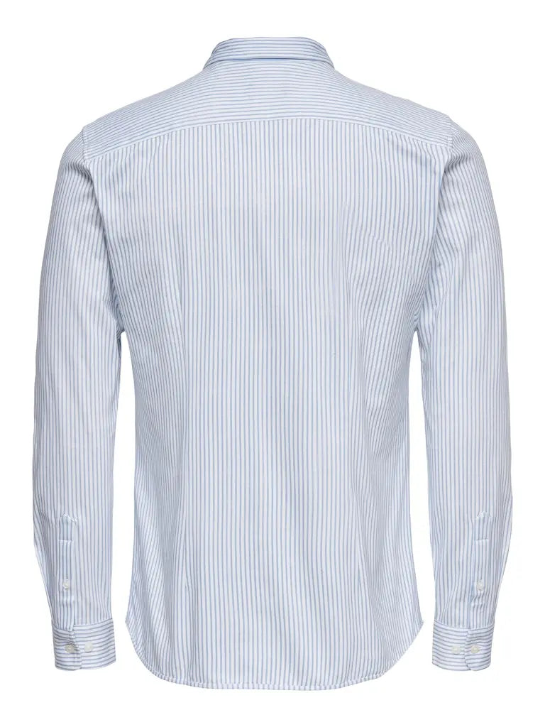 Miles Stripet Flex Shirt - Cashmere Blue Stripe Only & Sons