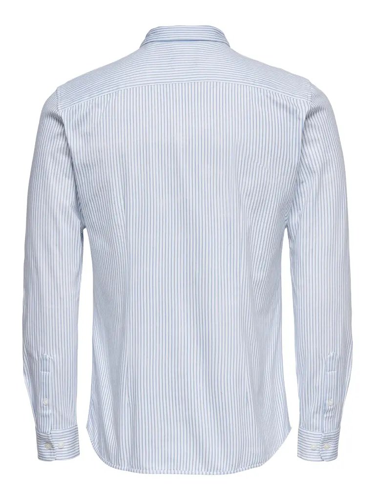 Miles Stripet Flex Shirt - Cashmere Blue Stripe Only & Sons