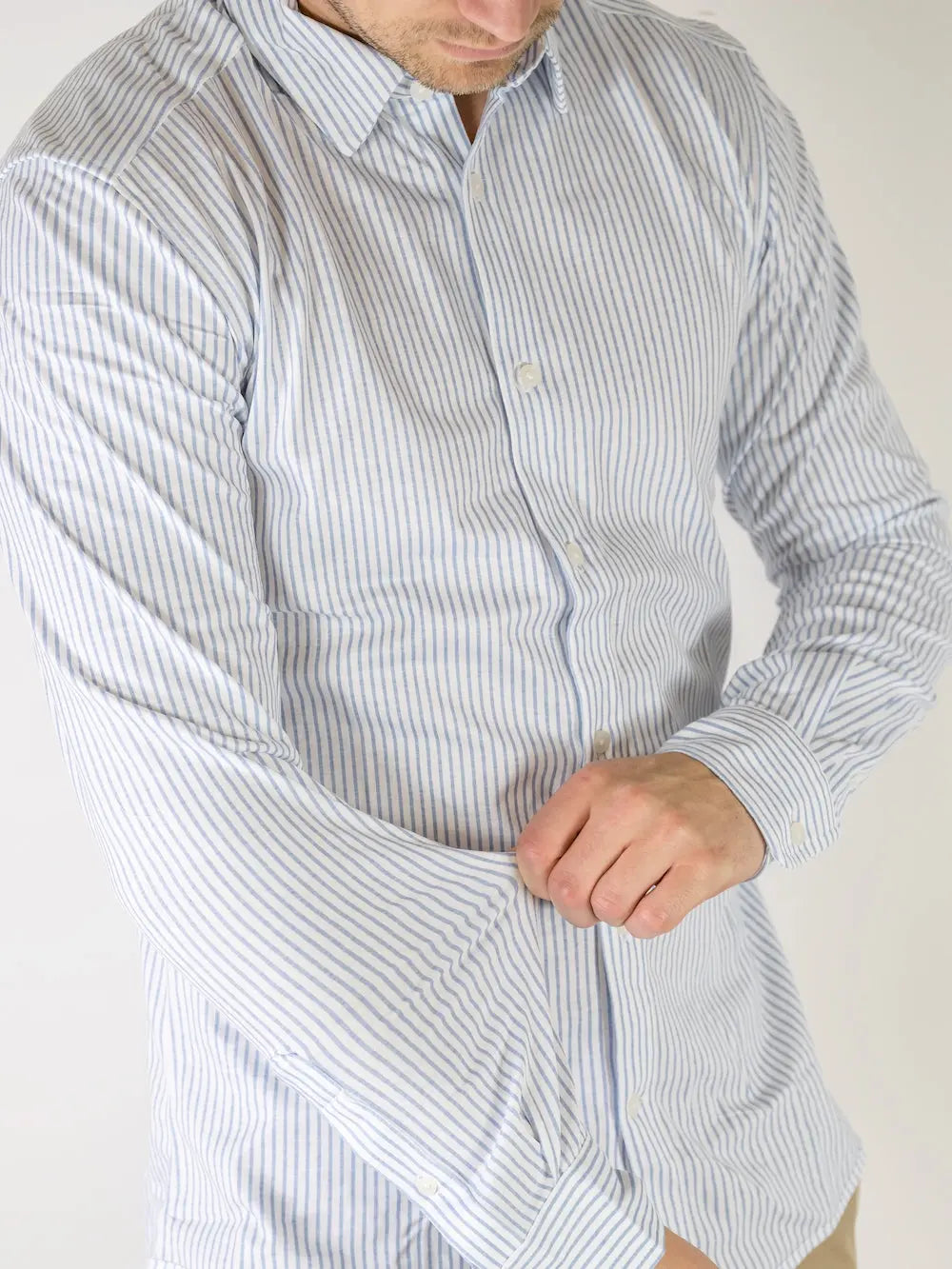 Miles Stripet Flex Shirt - Cashmere Blue Stripe Only & Sons