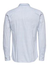 Miles Stripet Flex Shirt - Cashmere Blue Stripe Only & Sons