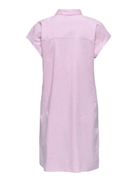 Mio Skjortekjole - Shocking Pink Stripes JDY