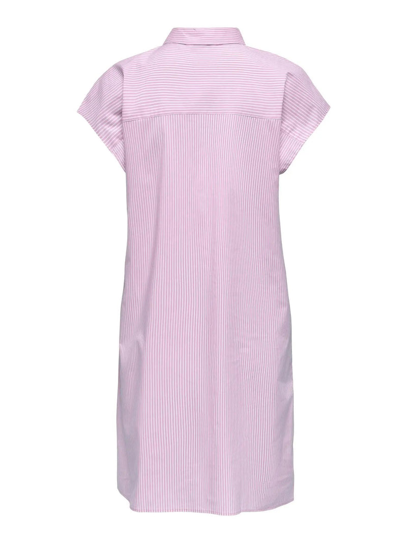Mio Skjortekjole - Shocking Pink Stripes JDY