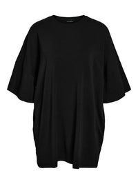 Mocca Boxy T-Skjorte Dress - Black Noisy May
