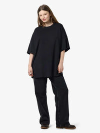 Mocca Boxy T-Skjorte Dress - Black Noisy May
