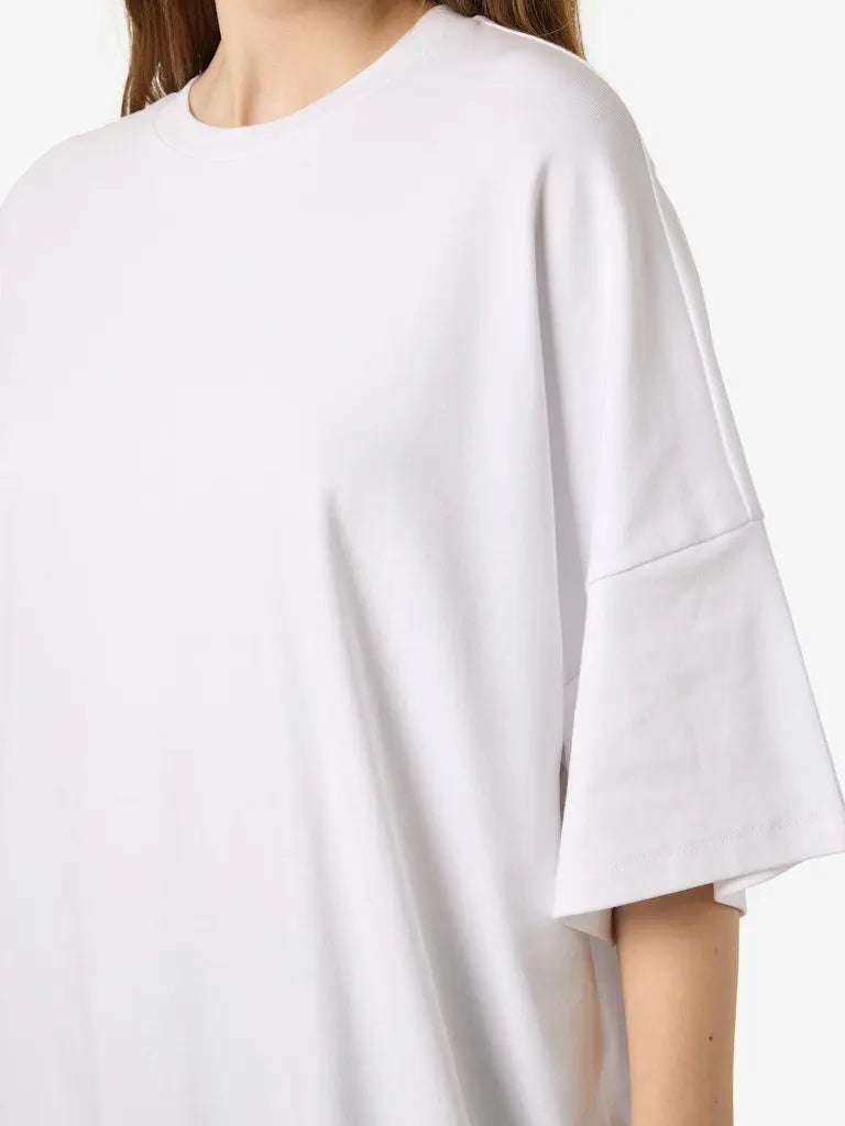 Mocca Boxy T-Skjorte Dress - Bright White Noisy May