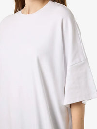 Mocca Boxy T-Skjorte Dress - Bright White Noisy May