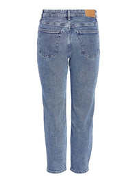 Moni Cropped Straight Jeans 358 - Medium Blue Denim Noisy May