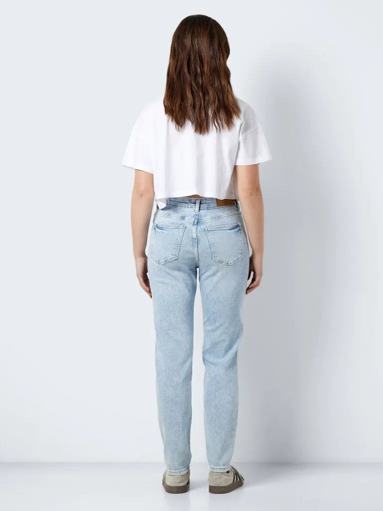 Moni Cropped Straight Jeans 359 - Light Blue Denim Noisy May