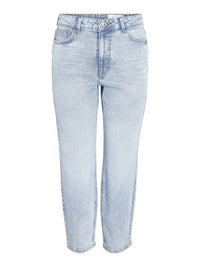 Moni Cropped Straight Jeans 359 - Light Blue Denim Noisy May