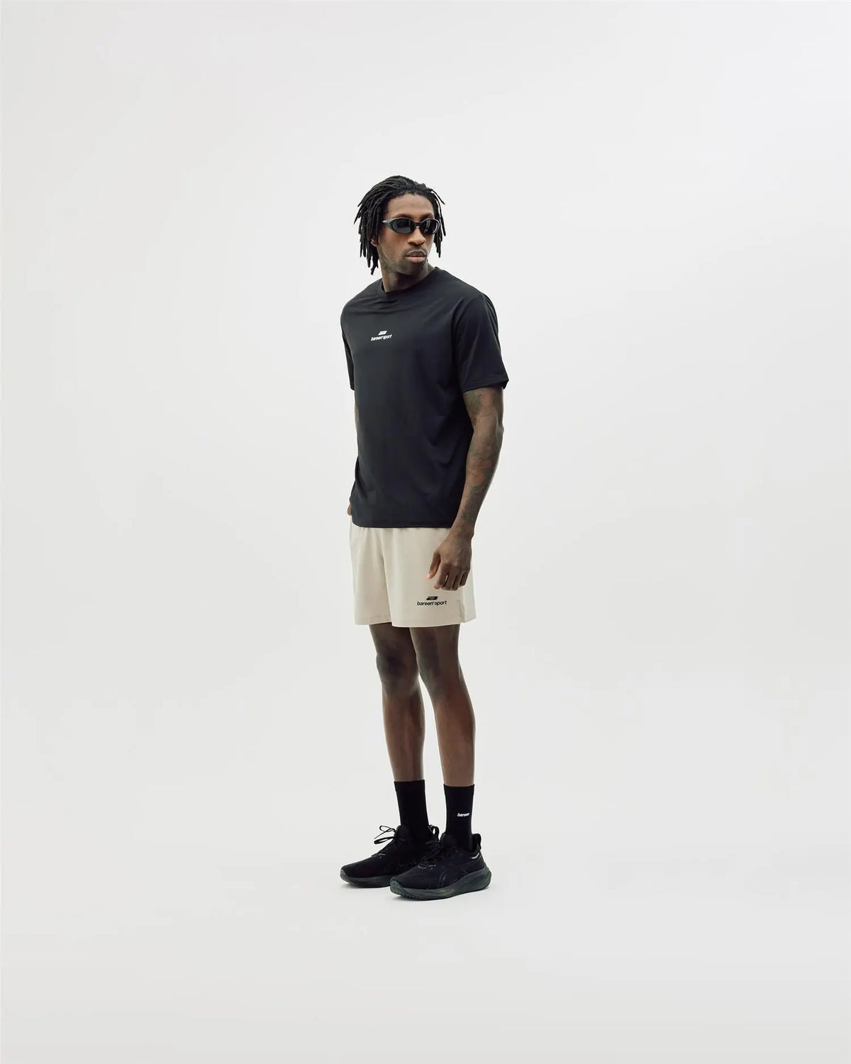 Monogram Sports Tee - Black Bareen