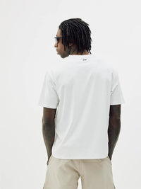 Monogram Sports Tee - White Bareen
