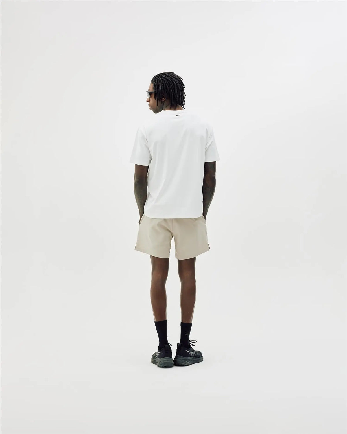 Monogram Sports Tee - White Bareen
