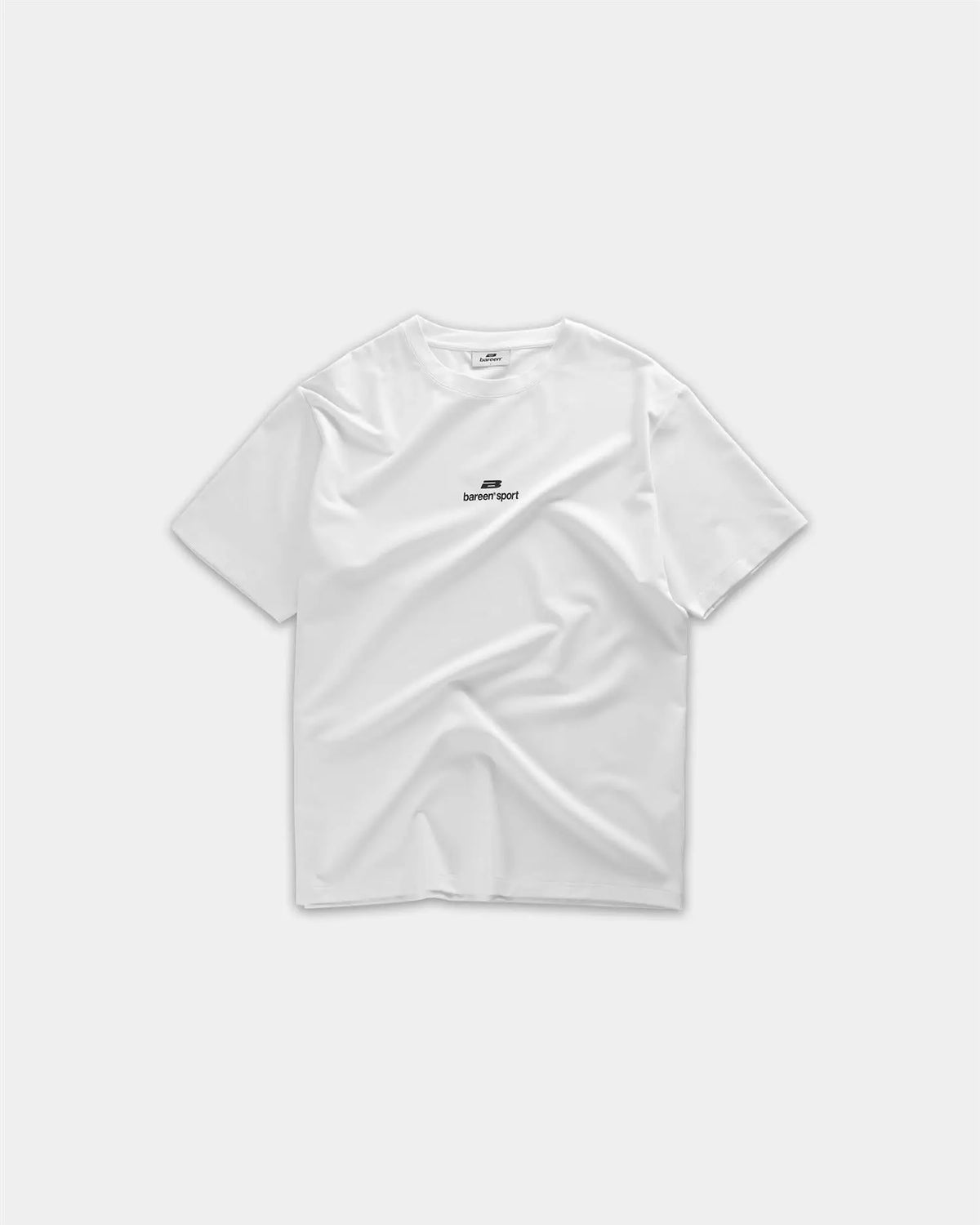 Monogram Sports Tee - White Bareen