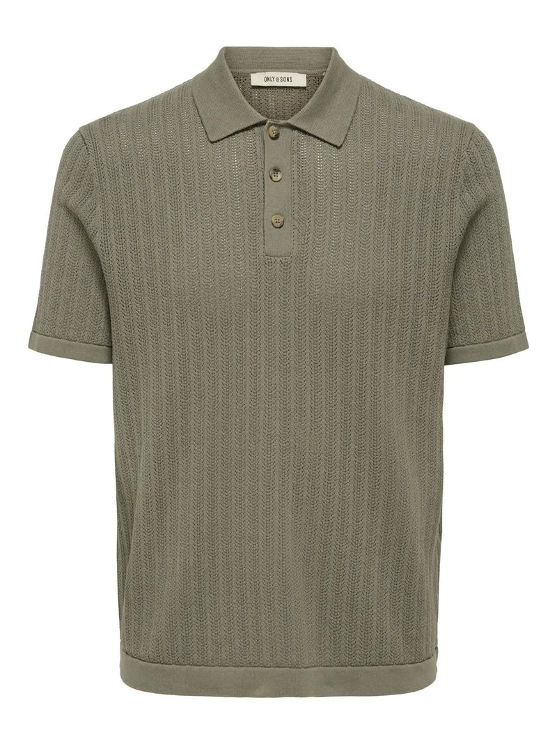 Moon Strikket Polo - Bungee Cord Only & Sons