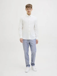 Moss Sunny Linskjorte - Bright White JJ Rebel