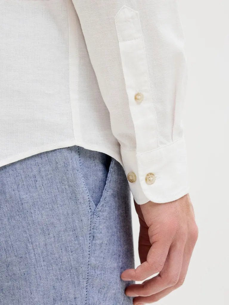 Moss Sunny Linskjorte - Bright White JJ Rebel