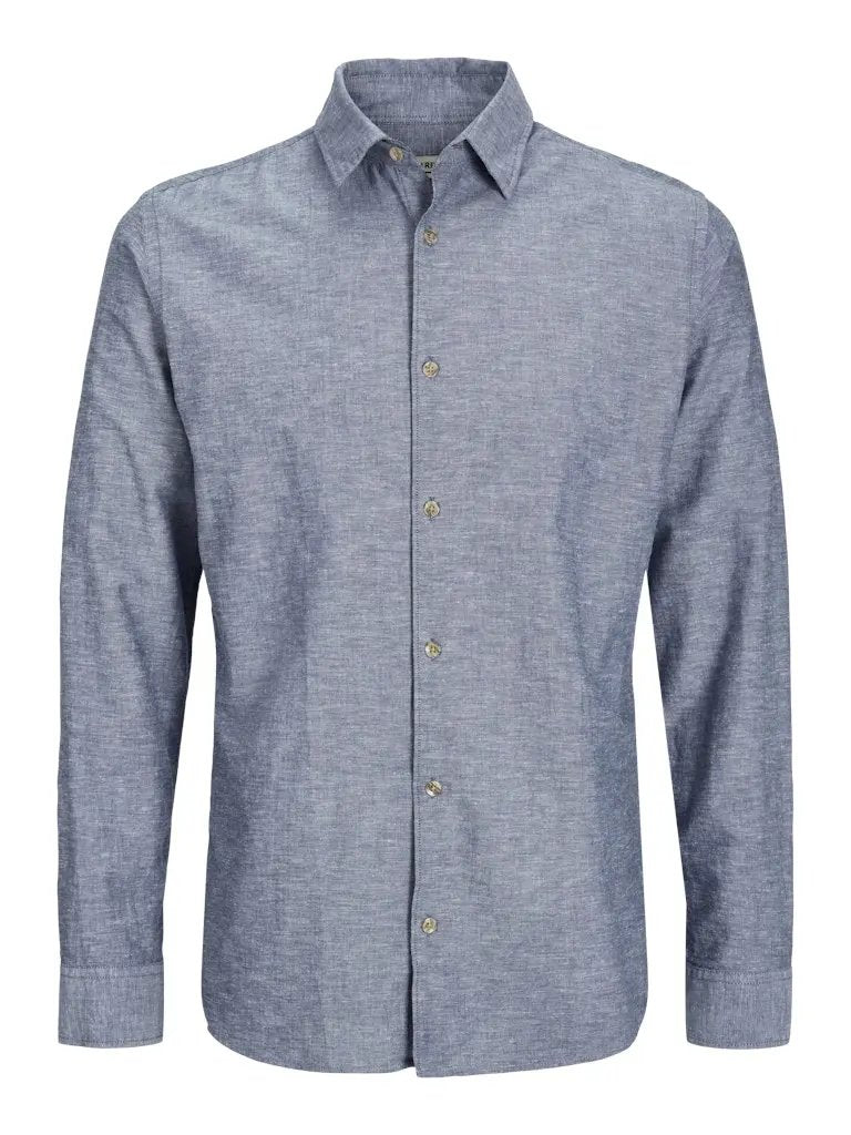 Moss Sunny Linskjorte - Faded Denim JJ Rebel