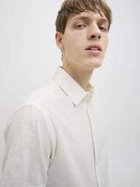 Moss Sunny Linskjorte SS - Bright White JJ Rebel