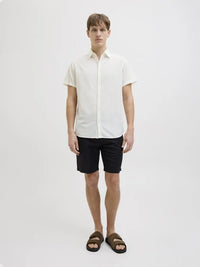 Moss Sunny Linskjorte SS - Bright White JJ Rebel