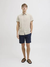 Moss Sunny Linskjorte SS - Moonbeam JJ Rebel