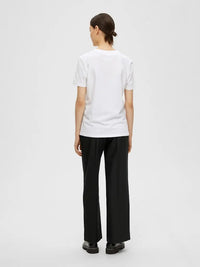 Myessential T-Skjorte - Bright White Selected Femme