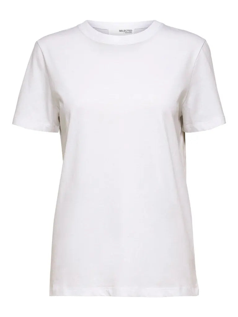 Myessential T-Skjorte - Bright White Selected Femme