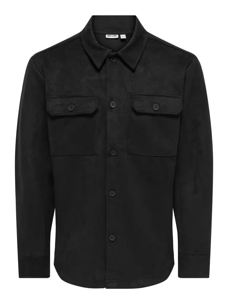Nate Moleskin Overshirt - Black Only & Sons