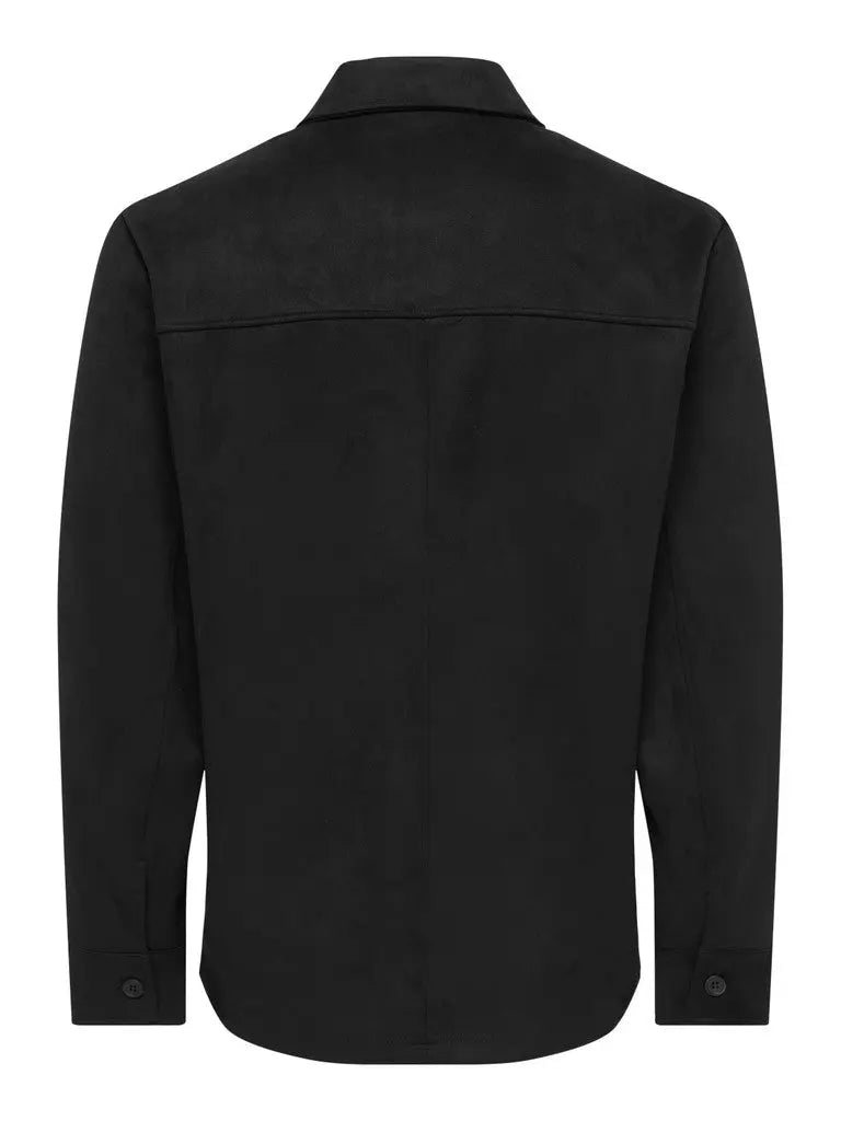 Nate Moleskin Overshirt - Black Only & Sons