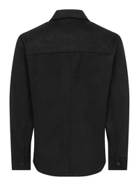 Nate Moleskin Overshirt - Black Only & Sons