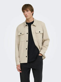 Nate Moleskin Overshirt - Silver Lining Only & Sons