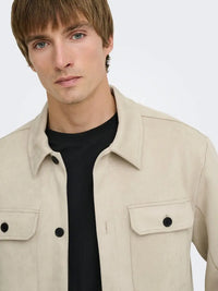 Nate Moleskin Overshirt - Silver Lining Only & Sons