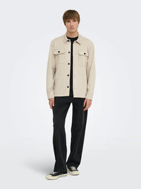 Nate Moleskin Overshirt - Silver Lining Only & Sons