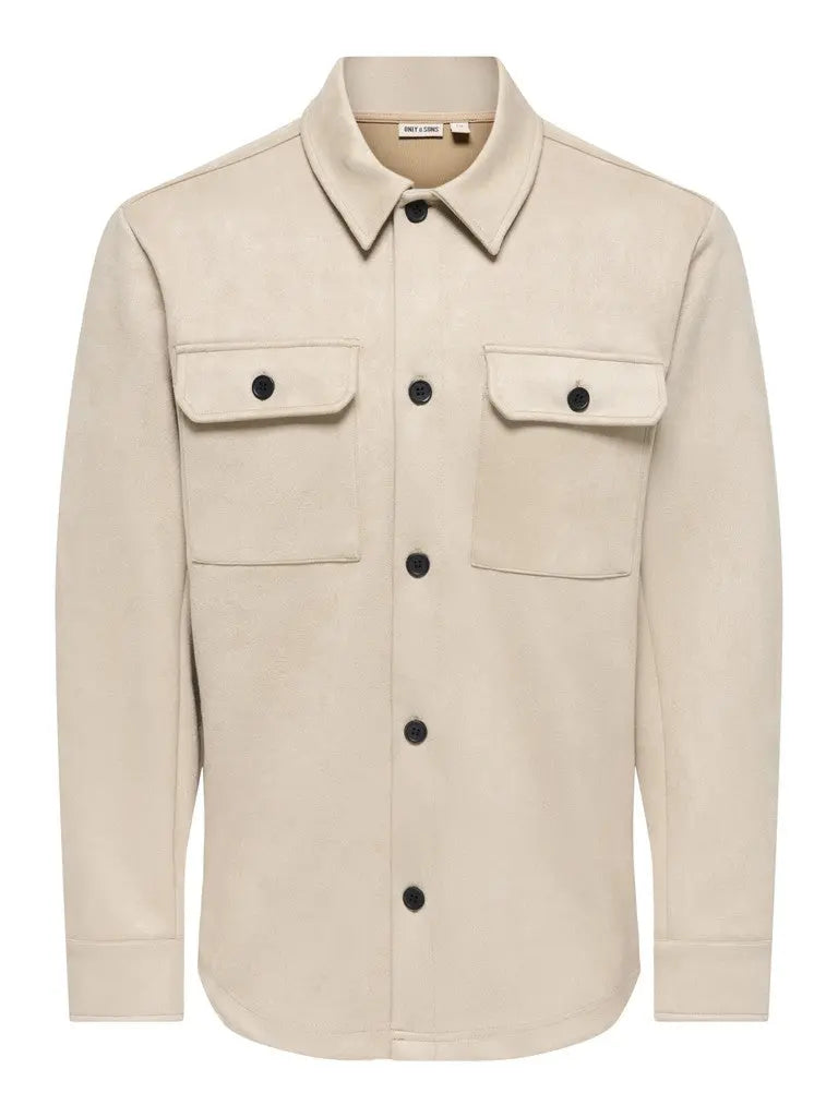 Nate Moleskin Overshirt - Silver Lining Only & Sons
